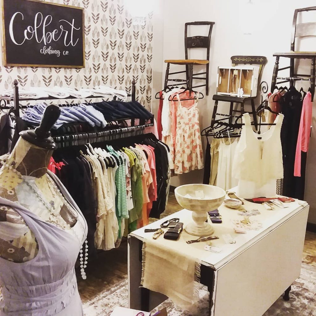 The Colbert Clothing room at Twig